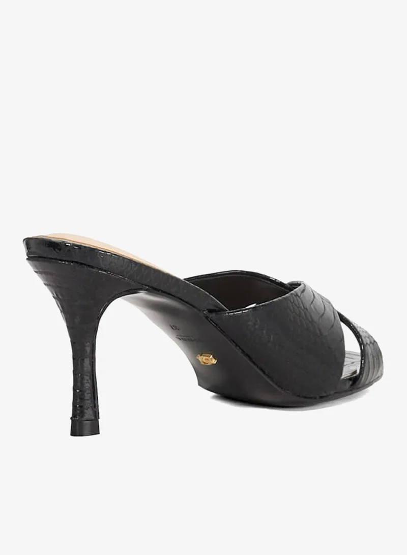 ديون لندن صنادل بكعب متوسط متعددة الأشرطة